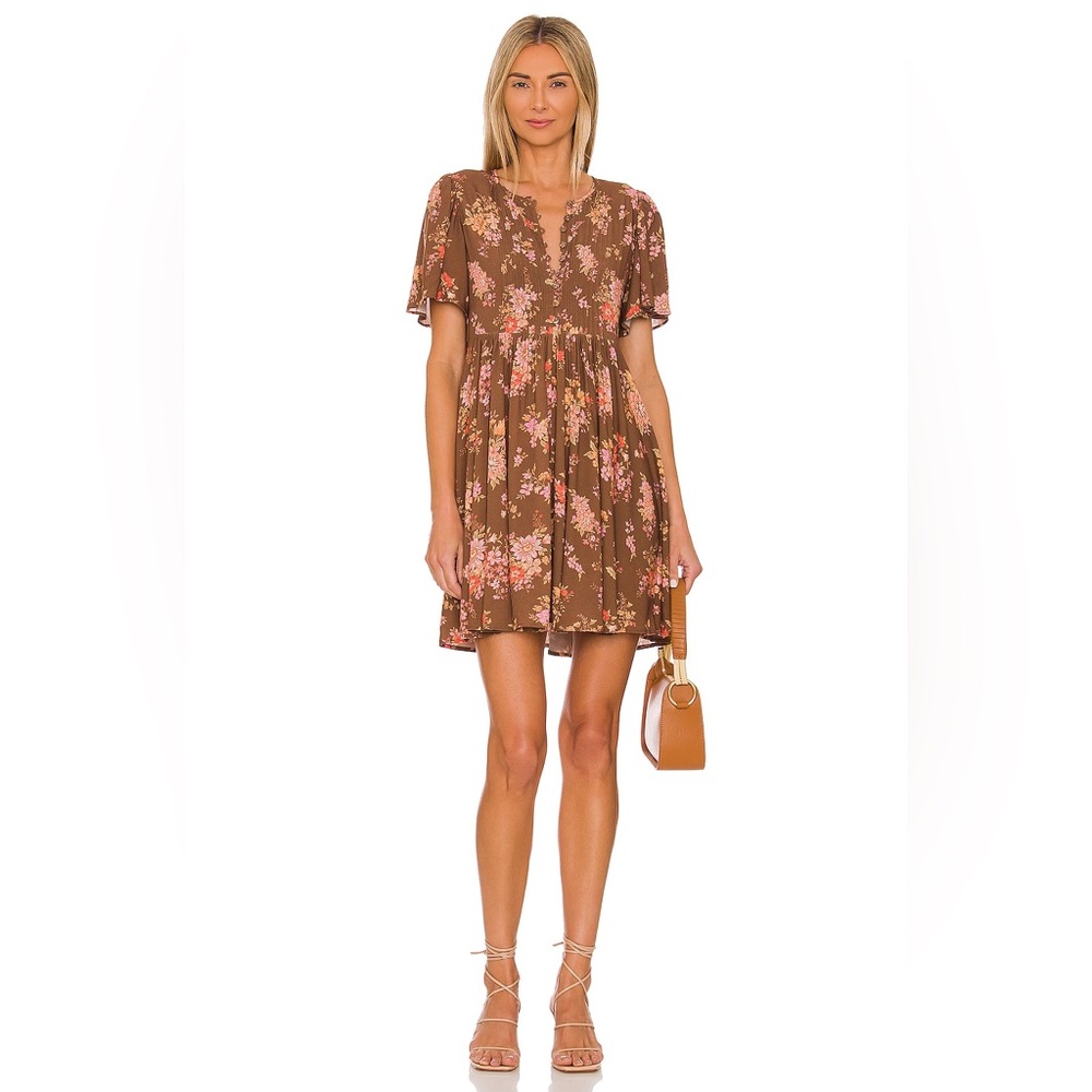 Spell & The Gypsy Meadowland Flutter Sleeves Mini Dress